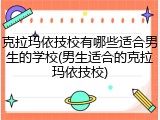 克拉玛依技校有哪些适合男生的学校(男生适合的克拉玛依技校)