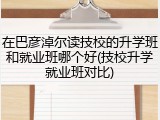 在巴彦淖尔读技校的升学班和就业班哪个好(技校升学就业班对比)