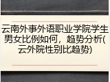 云南外事外语职业学院学生男女比例如何，趋势分析(云外院性别比趋势)