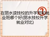 在丽水读技校的升学班和就业班哪个好(丽水技校升学就业对比)