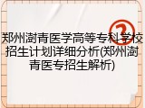 郑州澍青医学高等专科学校招生计划详细分析(郑州澍青医专招生解析)