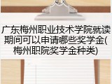 广东梅州职业技术学院就读期间可以申请哪些奖学金(梅州职院奖学金种类)