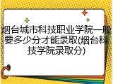 烟台城市科技职业学院一般要多少分才能录取(烟台科技学院录取分)