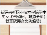 新疆兴新职业技术学院学生男女比例如何，趋势分析(新职院男女比例趋势)
