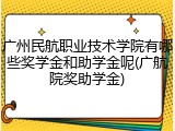 广州民航职业技术学院有哪些奖学金和助学金呢(广航院奖助学金)