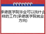 承德医学院毕业可以找什么样的工作(承德医学院就业方向)