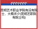 昆明艺术职业学院有没有院士，大概多少(昆明艺职院有院士吗)