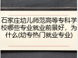 石家庄幼儿师范高等专科学校哪些专业就业前景好，为什么(幼专热门就业专业)