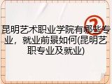 昆明艺术职业学院有哪些专业，就业前景如何(昆明艺职专业及就业)