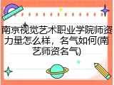 南京视觉艺术职业学院师资力量怎么样，名气如何(南艺师资名气)