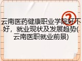 云南医药健康职业学院好不好，就业现状及发展趋势(云南医职就业前景)