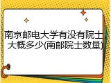 南京邮电大学有没有院士，大概多少(南邮院士数量)