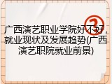 广西演艺职业学院好不好，就业现状及发展趋势(广西演艺职院就业前景)