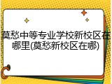 莫愁中等专业学校新校区在哪里(莫愁新校区在哪)